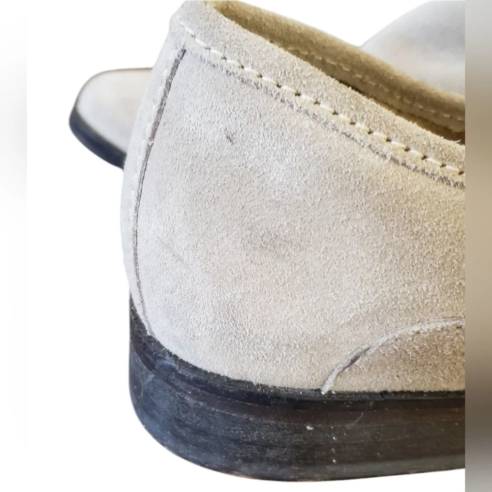 Free People Brady Suede Leather  Women's Loafer in Taupe Size 40